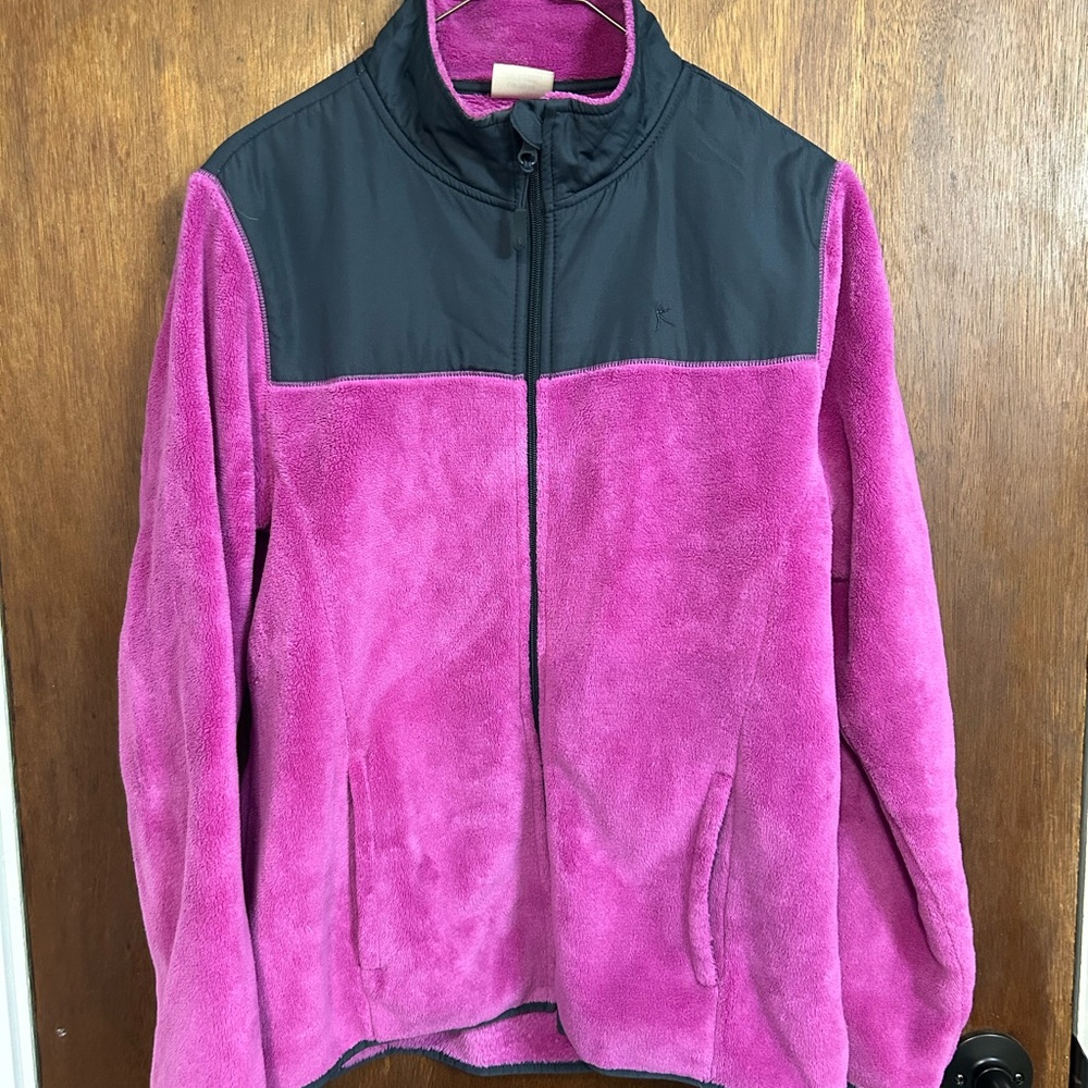Danskin Pink and Black Fleece Jacket